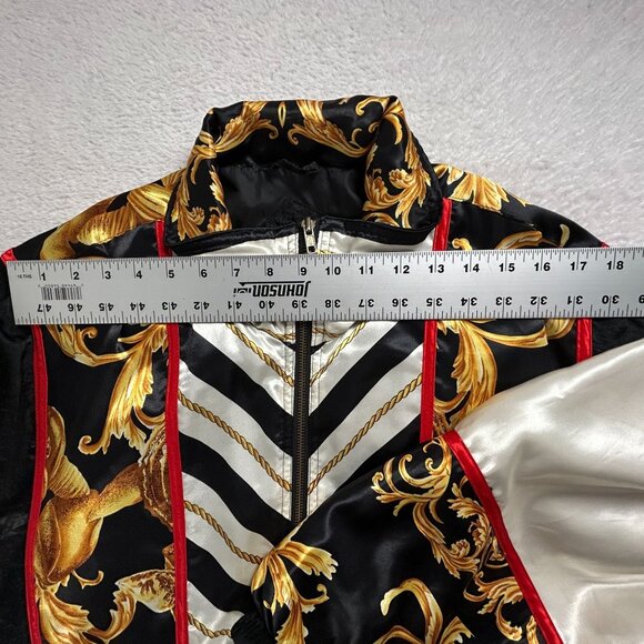 80s Vintage Gallery Sport Vibrant Ornate Print Jacket Streetwear Windbreaker - Picture 7 of 9